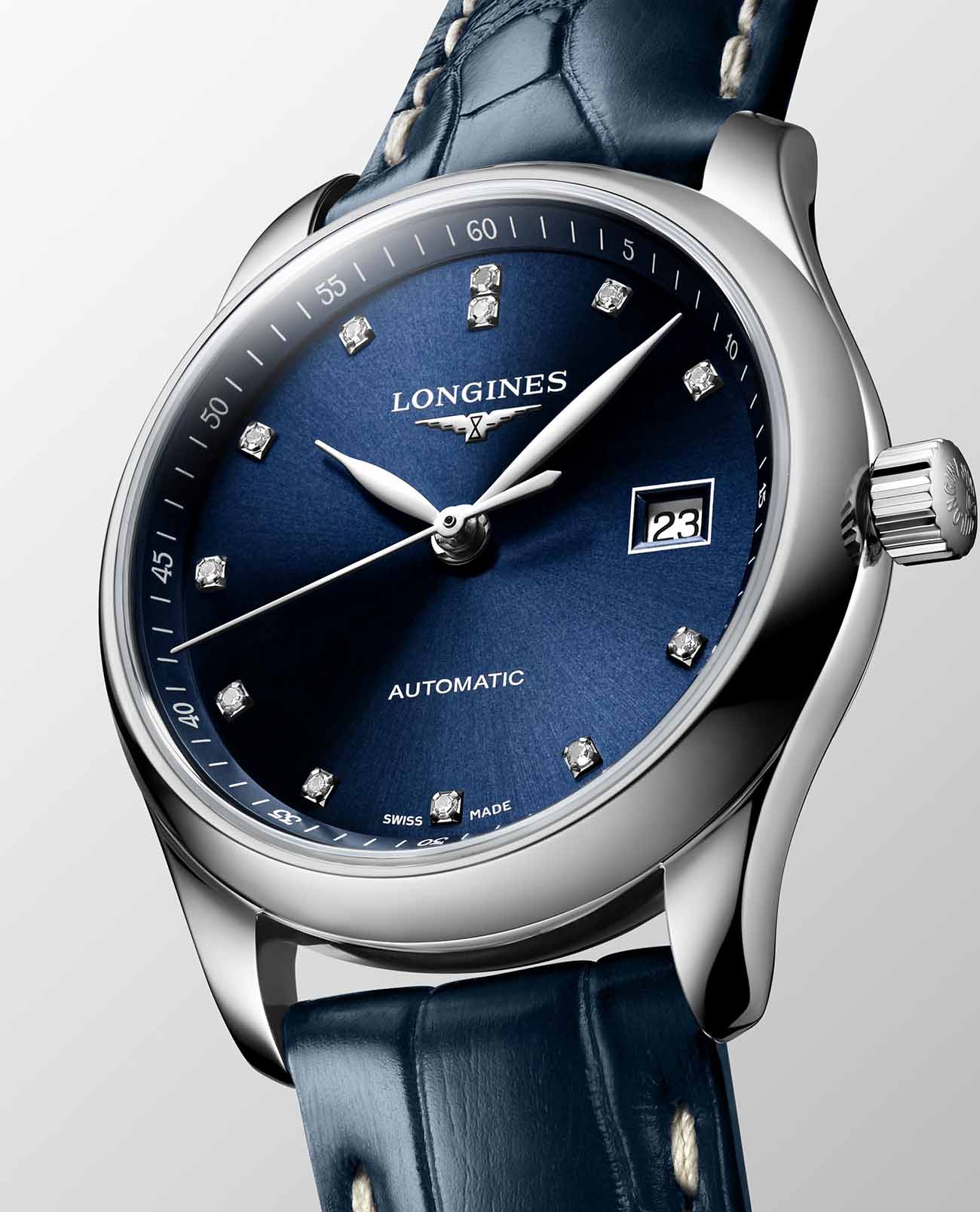 Longines Longines Master Collection L2.257.4.97.0 женские часы синий циферблат на запястье